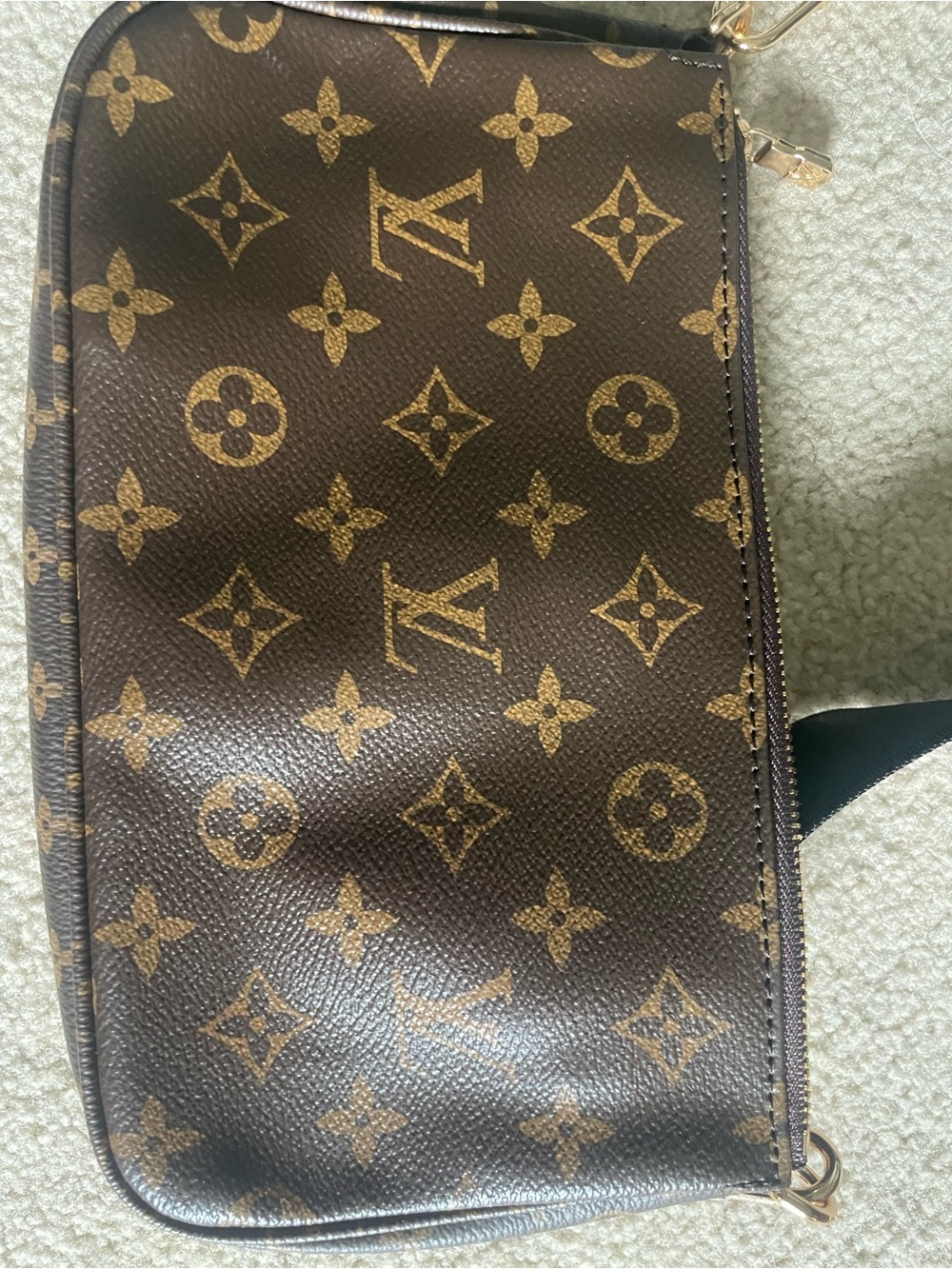 Louis Vuitton Monogram Multi-Pochette Crossbody with Black Strap - Picture 6 of 11